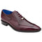 Belvedere Biagio Antique Burgundy Genuine Ostrich Leg  Soft Calf Shoes