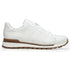 Belvedere  Blake White Genuine Ostrich Leg  Soft Calf Casual Sneakers