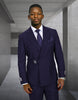 2PC Italian Super 200's Wool Suit Modern Fit in Navy