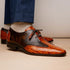 Marco Di Milano Anzio Exotic Alligator & Calfskin Leather Brandy Oxfords