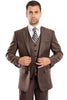 Brown Wedding Suit - Jacket + Pants - Brown Tuxedo - Brown Groomsmen Modern Fit Suit