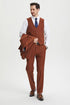 Brown Wedding Suit - Jacket + Pants - Brown Tuxedo - Brown Groomsmen Classic Suit