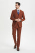 Brown Wedding Suit - Jacket + Pants - Brown Tuxedo - Brown Groomsmen Classic Suit