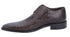 Los Altos Men's  Brown Crocodile Shoes Italian Toe Gator Shoes