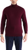 MENS BURGUNDY PULLOVER TURTLENECK SWEATER