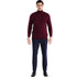 MENS BURGUNDY PULLOVER TURTLENECK SWEATER