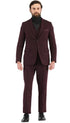 1920's Men's Clothing - Tweed Suit - Herringbone 1920s Mens Suit  - Vintage Burgundy  Suit