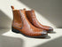 Basket Weave Leather Chelsea Boot Carrucci