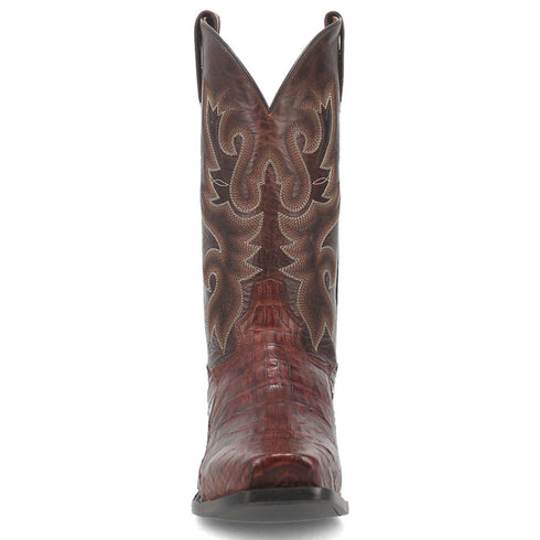 Dan Post Mens Bayou Genuine Caiman 13 Square Toe Brass Cowboy Boot