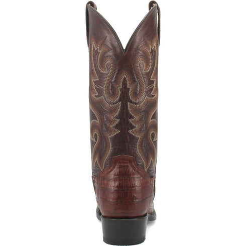 Dan Post Mens Bayou Genuine Caiman 13 Square Toe Brass Cowboy Boot