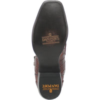 Dan Post Mens Bayou Genuine Caiman 13 Square Toe Brass Cowboy Boot