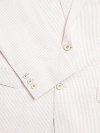 Natural Striped Seersucker Jacket