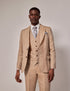 Mens Linen Suit For Beach Wedding - Summer  Suit in Beige