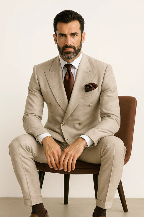 Classic Fit in  Light Brown Color by Rossiman