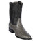 Los Altos Men's Original Caiman Belly Gray Roper Toe Boots