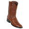 Los Altos Men's Belmont Brown Leather Zipper Roper Toe Boot