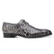 Mens Belvedere Alfred Alligator Derby Dress Shoe in Black