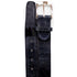 Mens Belvedere Ostrich Leg Dress Belt in Navy