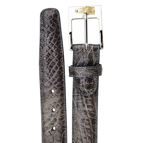 Mens Belvedere Alligator Dress Belt in Sky