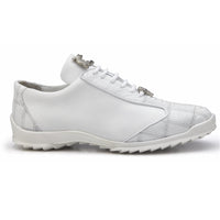 Ostrich Leg Belt - White
