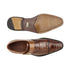 Mens Belvedere Salinas Ostrich Monk Strap Shoe in Tan