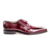 Mens Belvedere Siena Ostrich Leg Split Toe Dress Shoe in Black