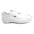 Belvedere Vasco Men's White Genuine Hornback Crocodile & Soft Calf Sneakers