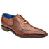 Men's Belvedere Biagio Ostrich Leg & Italian Calf Lace Up Dress Shoe in Antique Peanut Camel