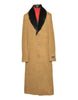 Big And Tall Camel Wool Outerwear Overcoat Up to Size 68