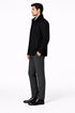 Big tall black car coat – wool charcoal coats men