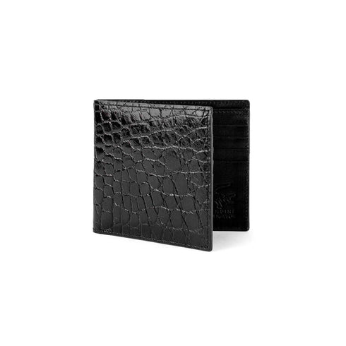 Ferrini Alligator Billfold Wallet Black