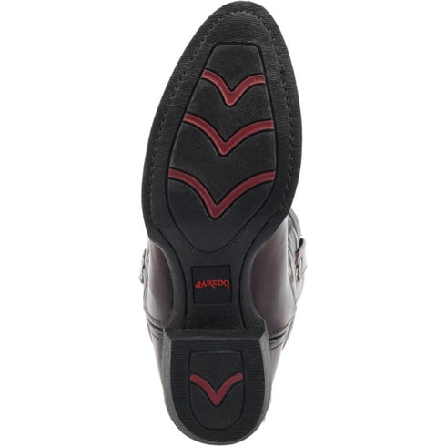 Laredo Birchwood Black Cherry Leather Round Toe Boots for Men