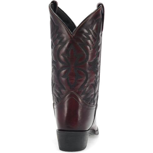 Laredo Birchwood Black Cherry Leather Round Toe Boots for Men