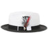 Tapa Crushable Straw Hat Fedora in Two Tone Black-White