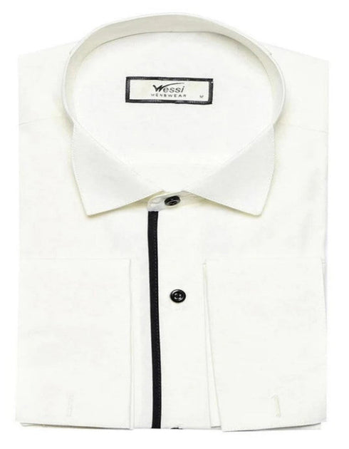 Cream Tuxedo Shirt