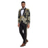 2025 Prom Special Black Paisley 2pc Mens Suit by Tazzio