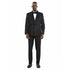 Knot Side Textured Paisley 2pc Tuxedo, Black