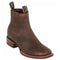 Los Altos Boots - Mens Dress Cowboy Boot - Low Priced Nuez Brown Short Cowboy Boots- in Brown