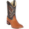 Los Altos Boots - Mens Dress Cowboy Boot - Low Priced Lizard Skin Square Toe Boots- in Honey