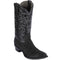 Los Altos Boots - Mens Dress Cowboy Boot - Low Priced Black Python Boots- in Black