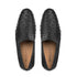 Genuine Ostrich Black Moccasin Slip-on Loafers For Men By Mezlan Made In Spain Brand