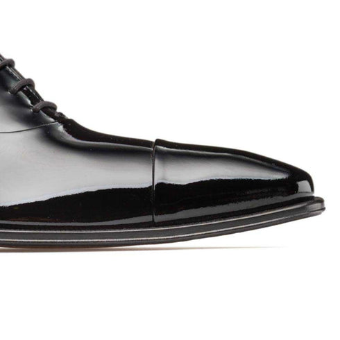 Black Patent Leather Formal Oxford By Mezlan Made In Spain Brand