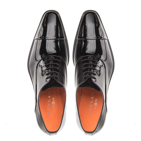 Black Patent Leather Formal Oxford By Mezlan Made In Spain Brand