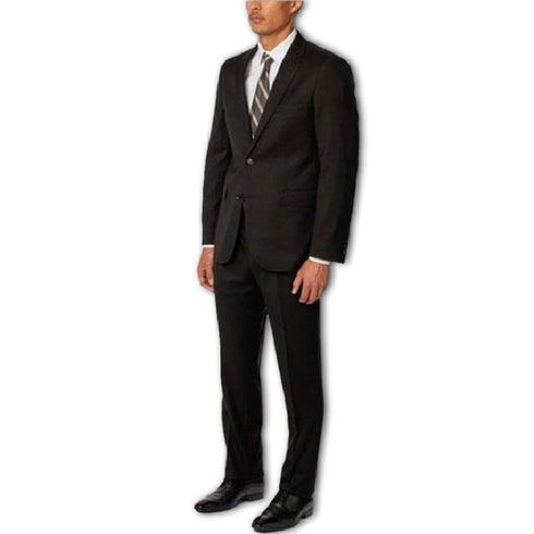 Black Alberto Nardoni Four Button Cuff Wool Overcoat