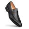 Black Burnished Calfskin Penny Loafer By Mezlan Made In Spain Brand