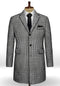 Houndstooth Overcoat - Houndstooth Topcoat - Houndstooth Checker Black Car Coat