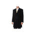 Black Cashmere Blend Pronto Moda 3 Button 'Ram' - Cashmere Topcoat - Mens Cashmere Overcoat - Cashmere Coat