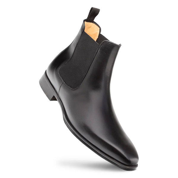 Cervantes Black Chelsea Boots By Mezlan Made In Spain Brand