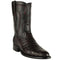 Los Altos Boots - Mens Dress Cowboy Boot - Low Priced Black Cherry Caiman Roper Boots- in Black