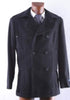 Double Breasted Dark color black Wool fabric Winter OverCoat